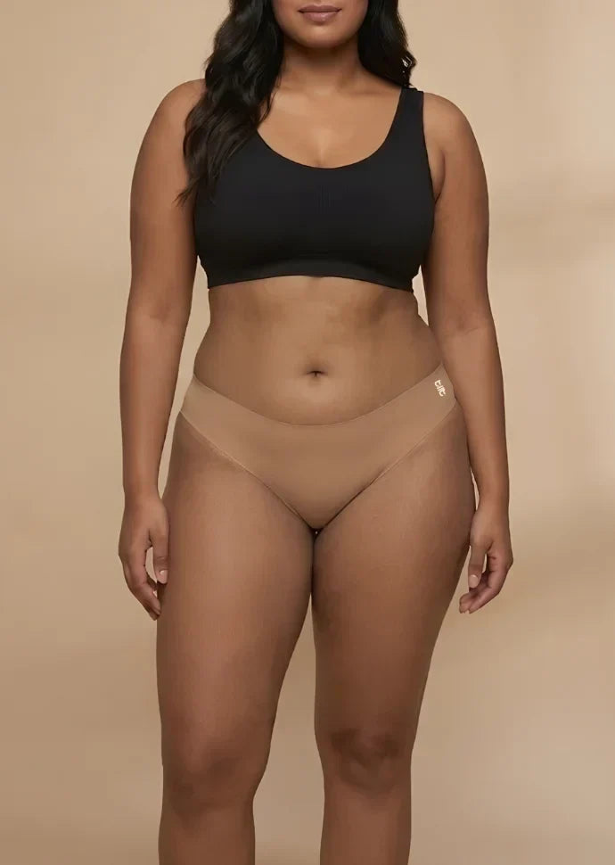 2 Pack - Beige Low-waist Seamless Underwear