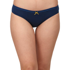 SOIE Woman - Mid Rise Medium Coverage Solid and Printed Cotton Stretch Brief Panty (Assorted Pack of 3) - Panty -for Women