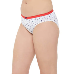 SOIE Woman - Mid Rise Medium Coverage Solid and Printed Cotton Stretch Brief Panty (Pack of 3) - Panty -for Women