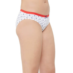 SOIE Woman - Mid Rise Medium Coverage Solid and Printed Cotton Stretch Brief Panty (Pack of 3) - Panty -for Women