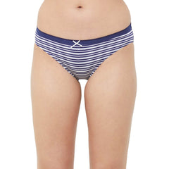 SOIE Woman - Mid Rise Medium Coverage Solid and Printed Cotton Stretch Brief Panty (Pack of 3) - Panty -for Women