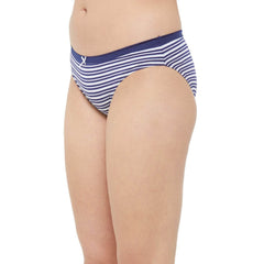 SOIE Woman - Mid Rise Medium Coverage Solid and Printed Cotton Stretch Brief Panty (Pack of 3) - Panty -for Women