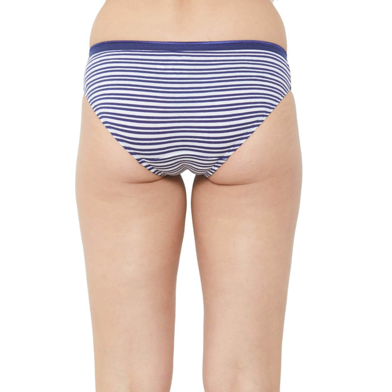 SOIE Woman - Mid Rise Medium Coverage Solid and Printed Cotton Stretch Brief Panty (Pack of 3) - Panty -for Women