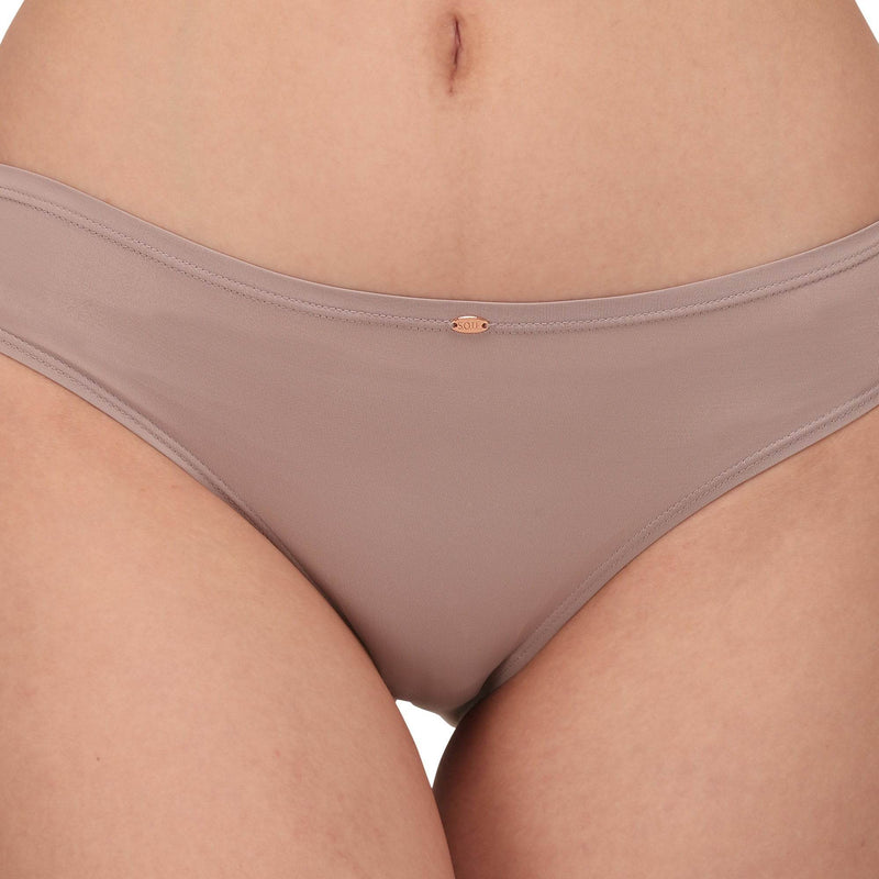 SOIE Woman - Mid Rise No VPL Medium Coverage Ultra Soft Brief - Panty -for Women