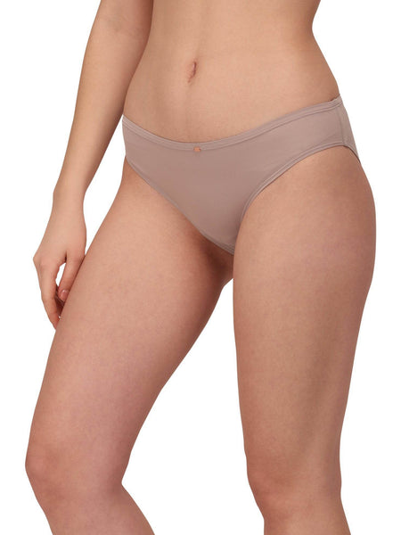 SOIE Woman - Mid Rise No VPL Medium Coverage Ultra Soft Brief - Panty -for Women