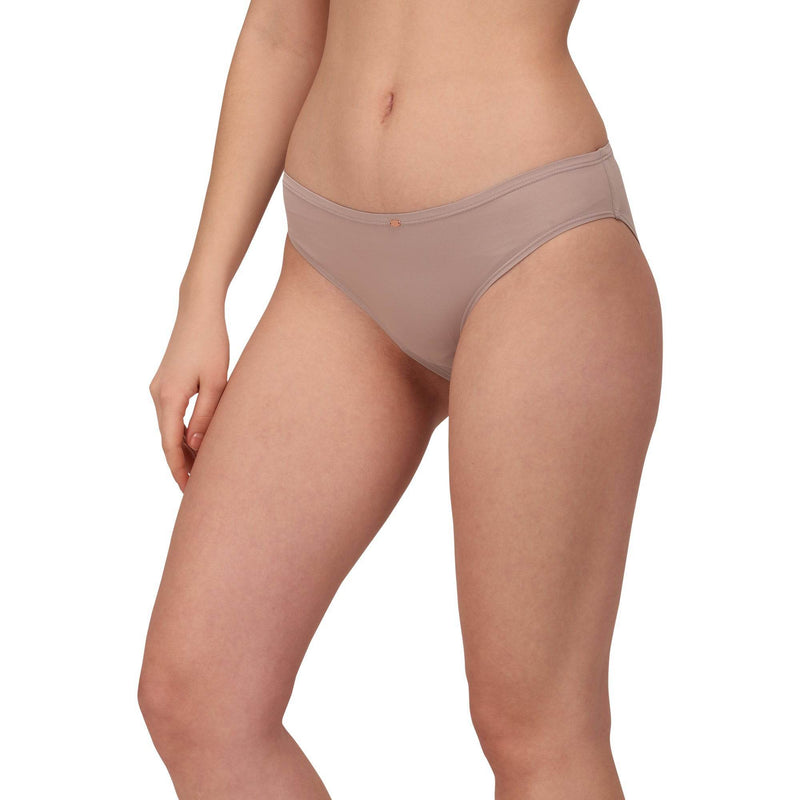 SOIE Woman - Mid Rise No VPL Medium Coverage Ultra Soft Brief - Panty -for Women