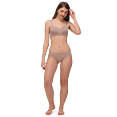 SOIE Woman - Mid Rise No VPL Medium Coverage Ultra Soft Brief - Panty -for Women