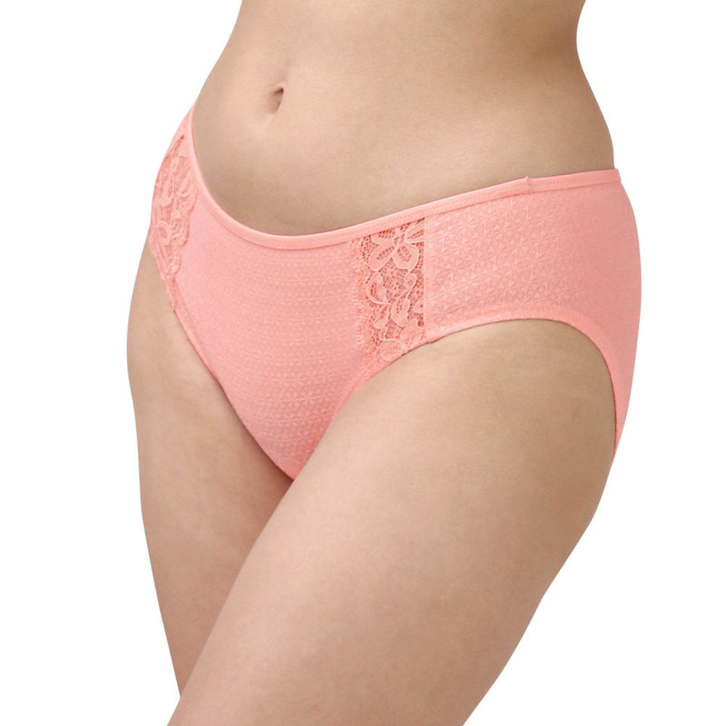 SOIE Woman - Mid Rise Full Coverage Lace Brief - Panty -for Women
