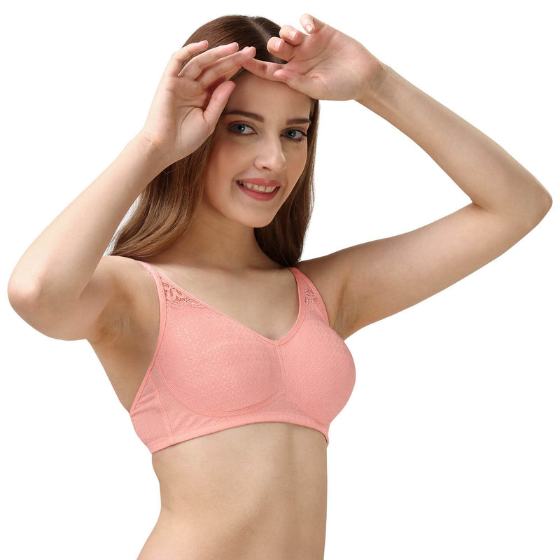 SOIE Woman - Non Padded Non Wired Medium Coverage Lacy Bra - Lacy Bra -for Women