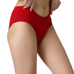 SOIE Woman - High Coverage Mid Rise Solid Cotton Brief Panty Combo (Pack of 2) - Panty -for Women