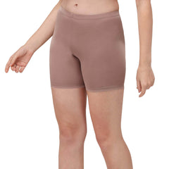 SOIE Woman - Polyamide Spandex Mid Thigh Length Cycling Shorts (PACK of 2) - -for Women