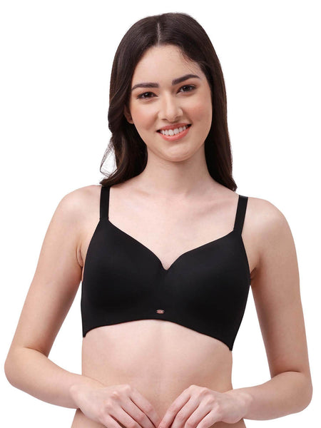SOIE Woman - Full Coverage Padded Non Wired Ultra Soft Seamless Bra Combo - -for Women