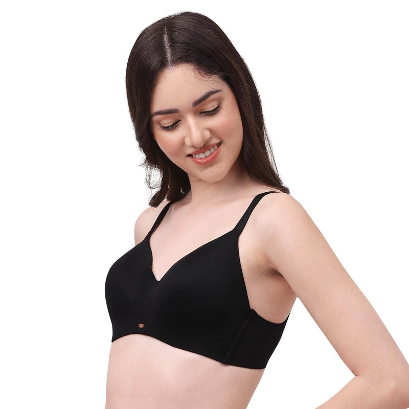 SOIE Woman - Full Coverage Padded Non Wired Ultra Soft Seamless Bra Combo - -for Women