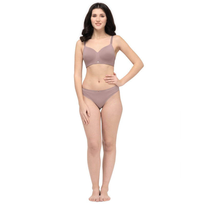 SOIE Woman - Full Coverage Padded Non Wired Ultra Soft Seamless Bra Combo - -for Women