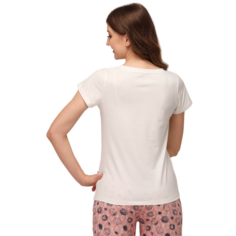 SOIE Woman - Half sleeve printed T-shirt - -for Women