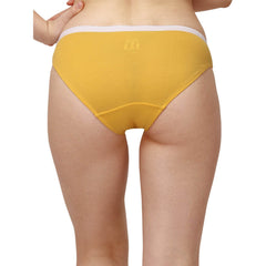 SOIE Woman - Mid Rise Medium Coverage Solid and Printed Cotton Stretch Brief Panty (Pack of 6) - Panty -for Women