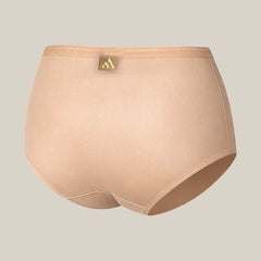 MAROON Rise Luxe Find My Skin Tone Nylon Elastane High Rise Briefs Soft Stretchy Full Coverage High Waist Hold Zero Roll Grip Vanishing Waistband Hipster Pack of 2 Panty Combo