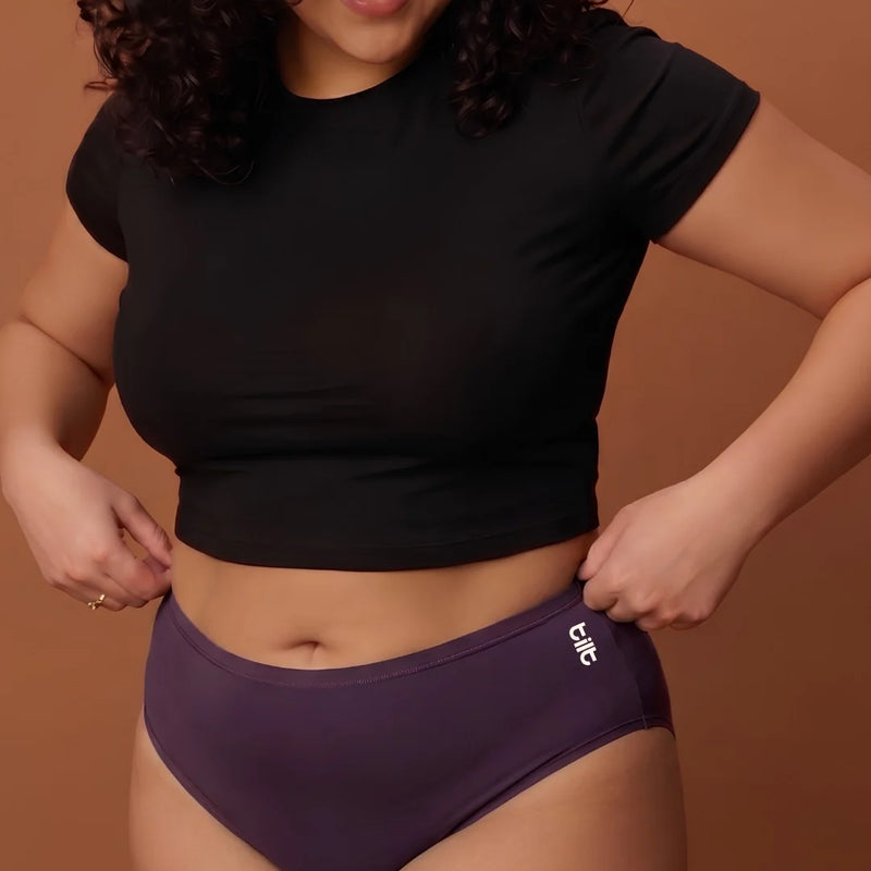 3 Pack - Violet Bamboo Absorbent Underwear