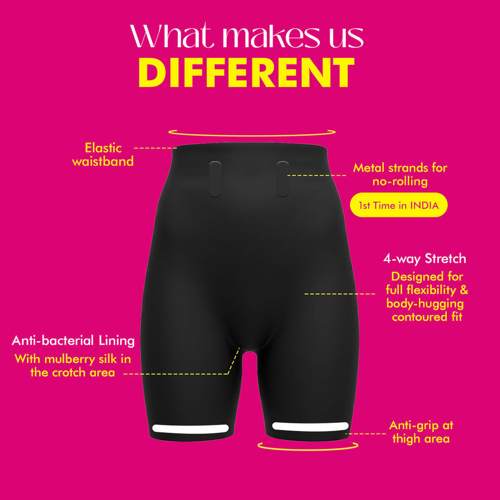Tummy & Thigh Shaper Shorts (High Compression)