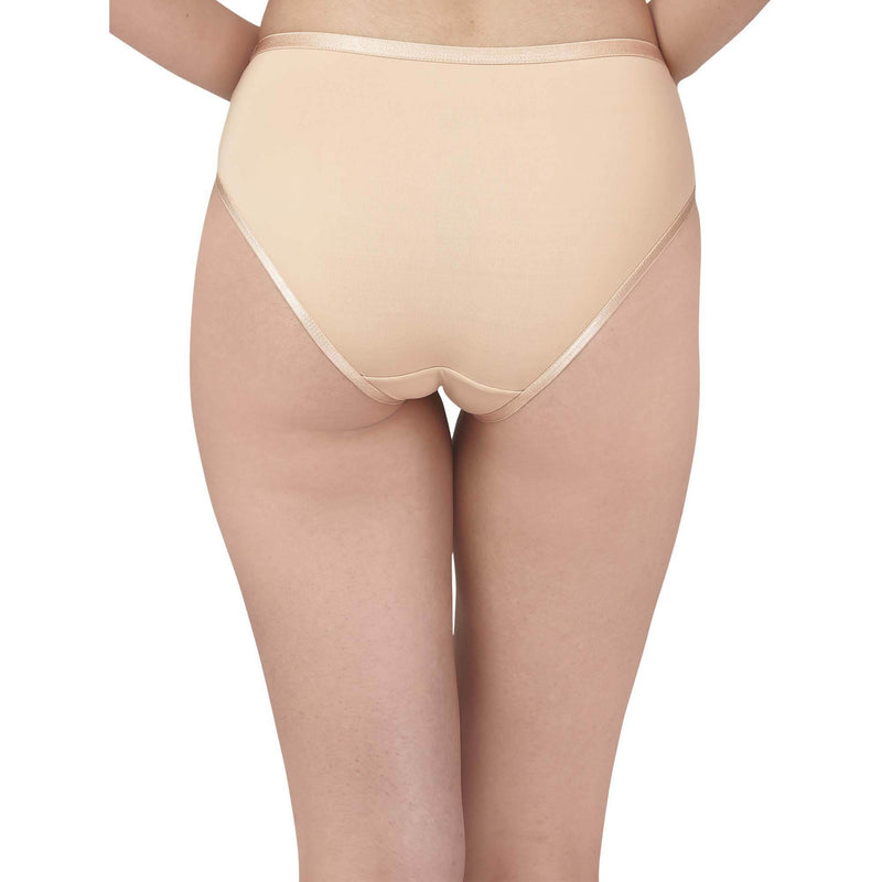 SOIE Woman - High Waist Full Coverage Mesh Panelled Brief - Panty -for Women