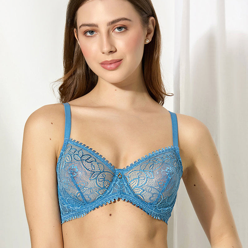 Amélia  Bra | Underwired Bra for Women | Non-Padded, Full Coverage, Romantic Lace