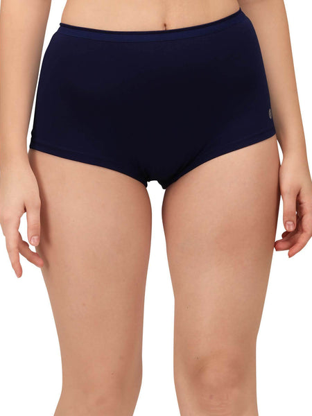 SOIE Woman - High Rise Full Coverage Cotton Spandex Boyshorts (Pack of 2) - Panty -for Women