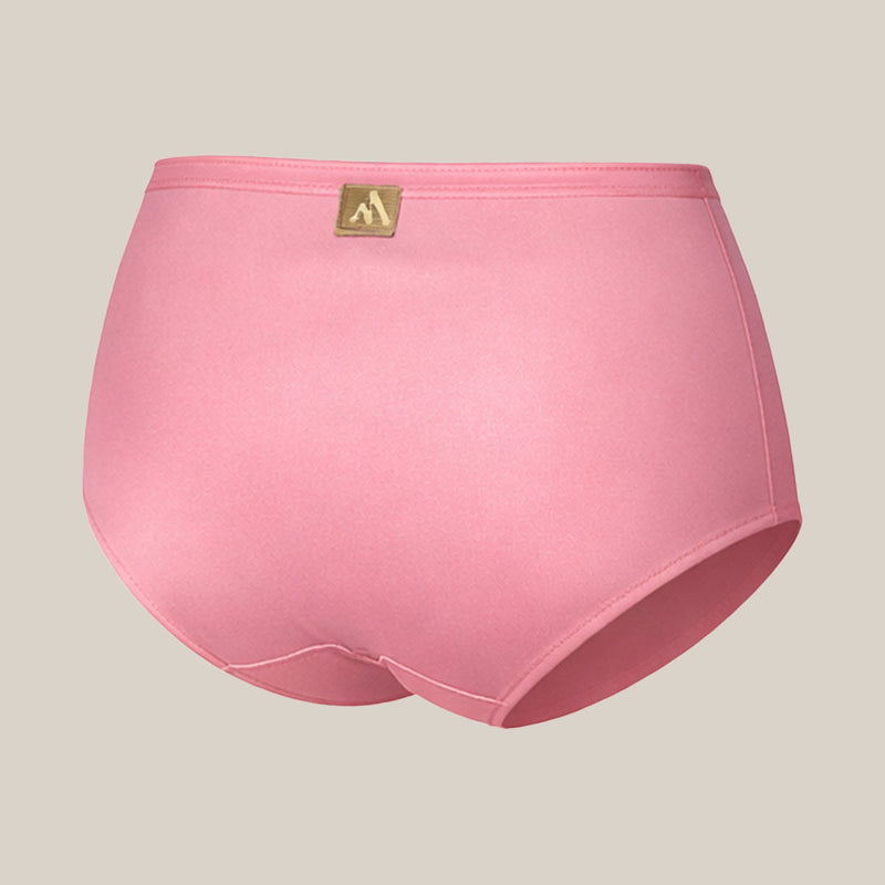 MAROON Rise Luxe Find My Skin Tone Nylon Elastane High Rise Briefs Soft Stretchy Full Coverage High Waist Hold Zero Roll Grip Vanishing Waistband Hipster Pack of 2 Panty Combo