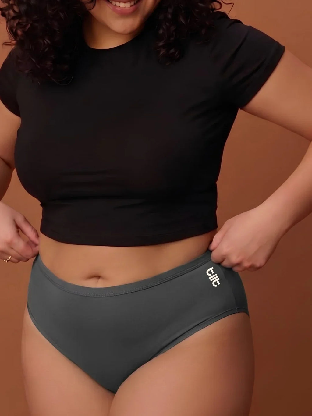 2 Pack - Grey Bamboo Absorbent Underwear