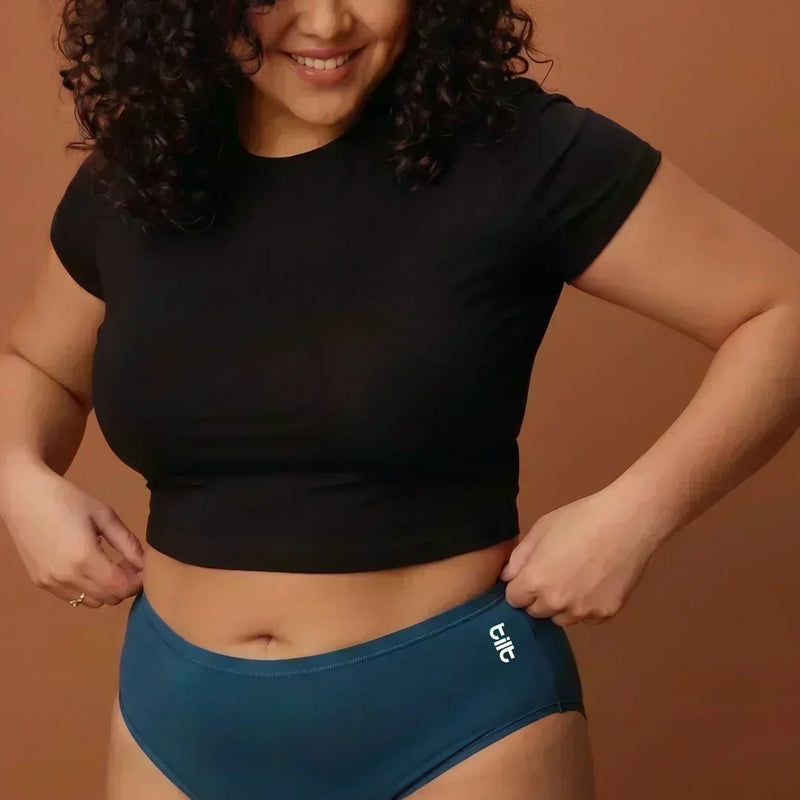 3 Pack - Blue Bamboo Absorbent Underwear