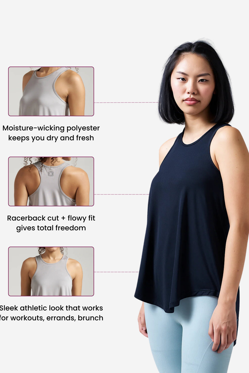 Box-Pleat Tank Top