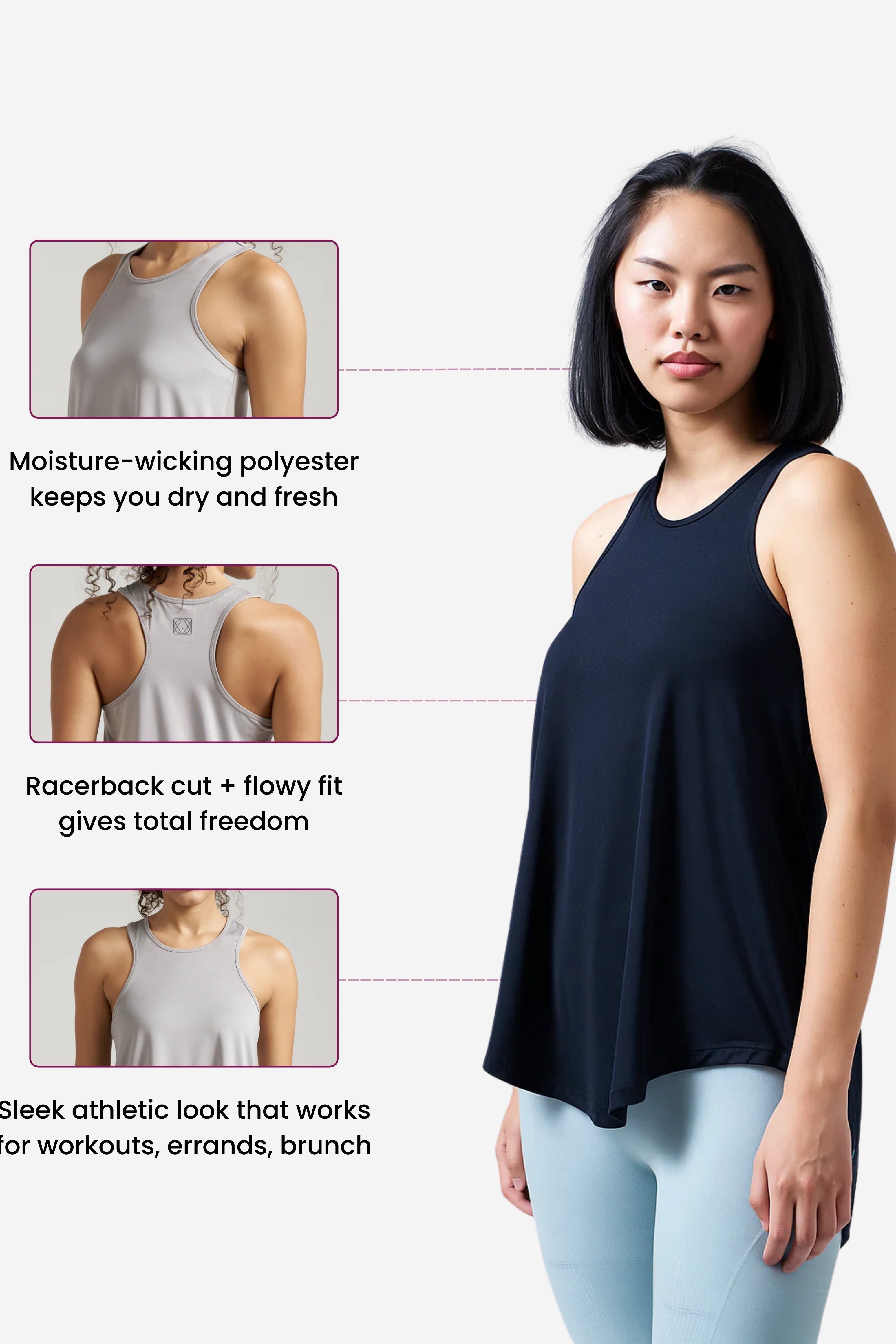 Box-Pleat Tank Top