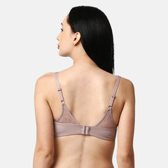 SOIE Woman - Full Coverage Padded Non Wired Lace Detail Cami Bra - -for Women