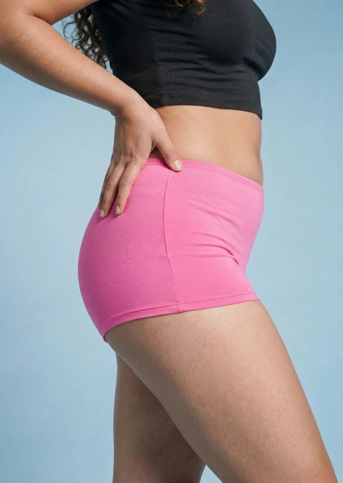 2 Pack - Pink Absorbent Boyshorts
