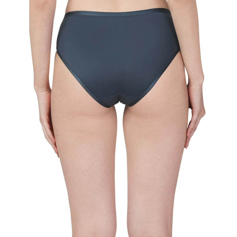 SOIE Woman - High Waist Full Coverage Mesh Panelled Brief - Panty -for Women