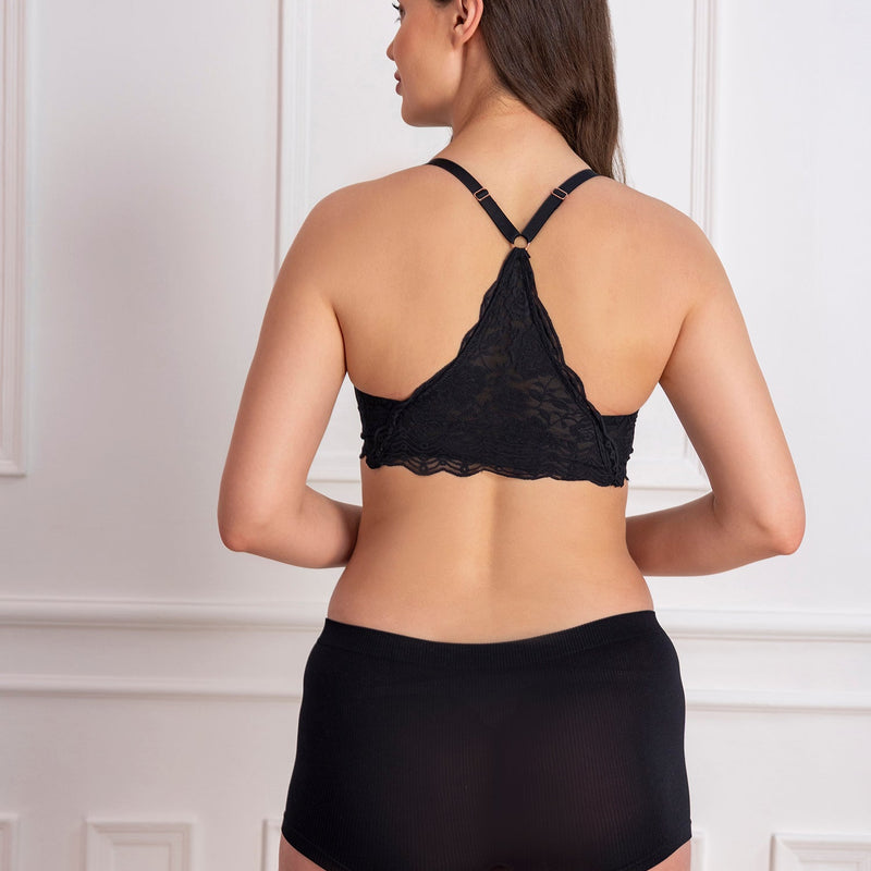 Front Open Padded Underwired T-Shirt Bra