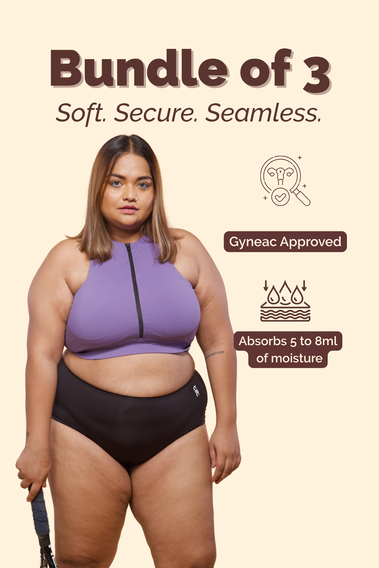 Aero Black Gyneac Approved Seamless Underwear for Sensitive Skin Bundle of 3 | Tilt Intimates
