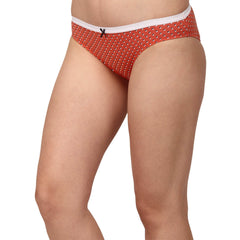 SOIE Woman - Mid Rise Medium Coverage Solid and Printed Cotton Stretch Brief Panty (Pack of 3) - Panty -for Women
