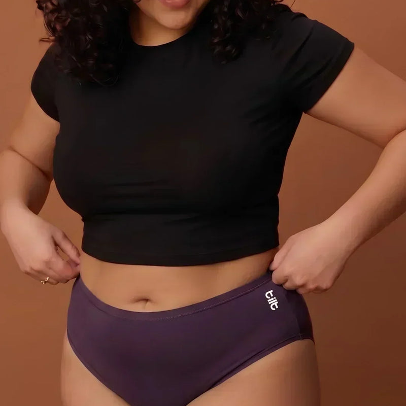 2 Pack - Violet Bamboo Absorbent Underwear