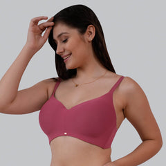 SOIE Woman - Full Coverage Padded Non Wired Ultrasoft Seamless Bra - Bra -for Women