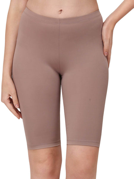SOIE Woman - Polyamide Spandex Knee Length Cycling Shorts (PACK of 2) - -for Women