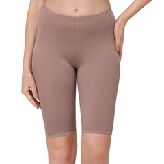 SOIE Woman - Solid Polyamide Spandex Knee Length Cycling Shorts - Cycling Shorts -for Women