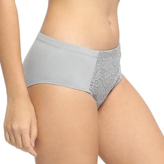 SOIE Woman - High Waist Full Coverage Lace Panty - Panty -for Women