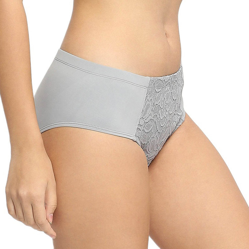 SOIE Woman - High Waist Full Coverage Lace Panty - Panty -for Women