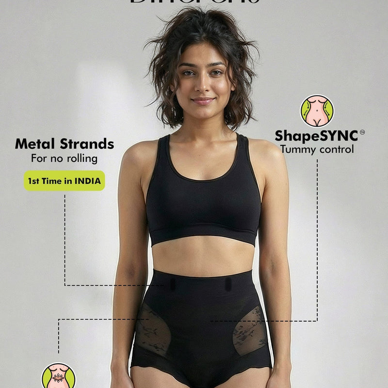 Cleavage Bra X Shaper Brief