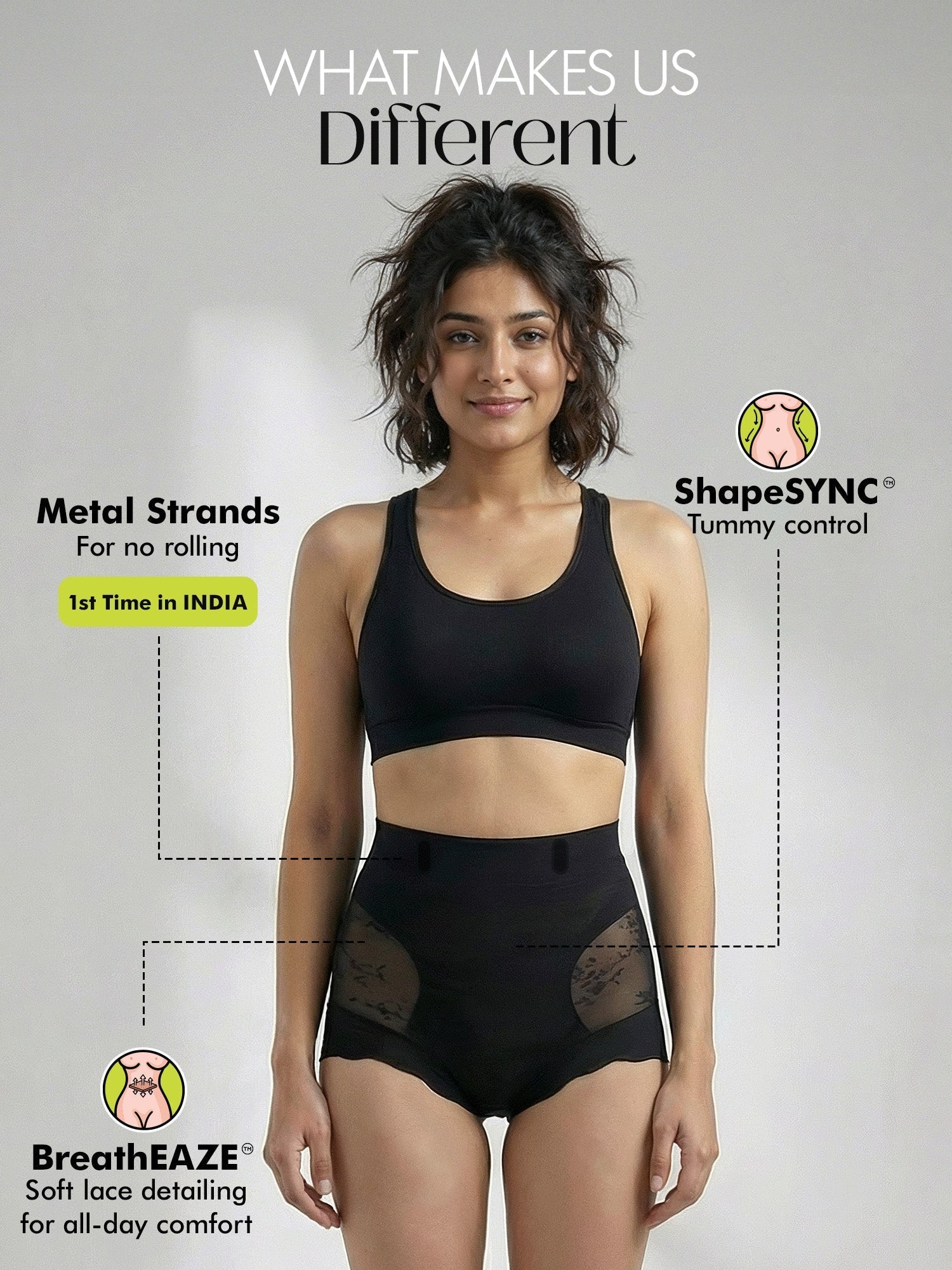 Cleavage Bra X Shaper Brief