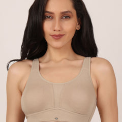 No-Dig Full Coverage Cotton Minimizer Bra