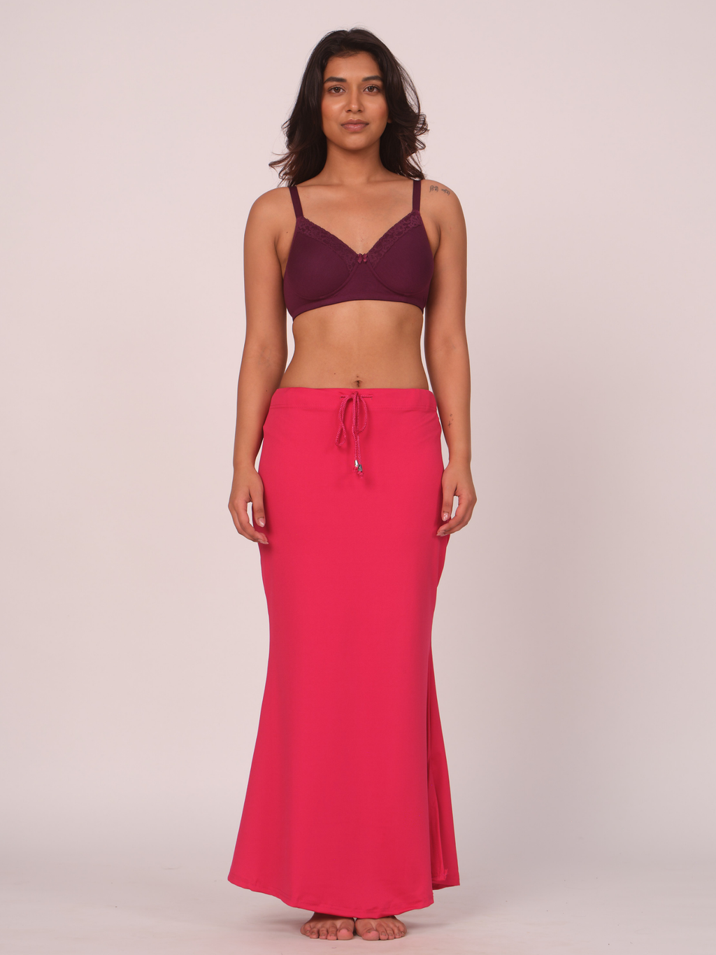 Munns & Mars Polyester Fish-Cut Saree Shapewear