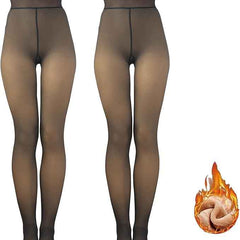 Brachy Girls Pack Of 2 Girls Thermal Fleece Lined Winter Warm Tights Pantyhose Stockings