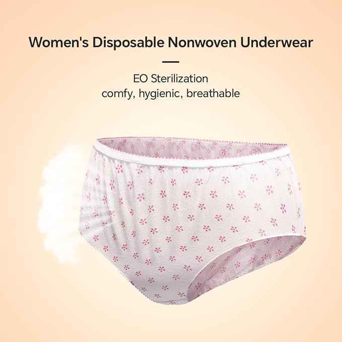 Women Disposable Cotton Panties for Body Massage/Surgeries/Maternity/Periods Pack of-24