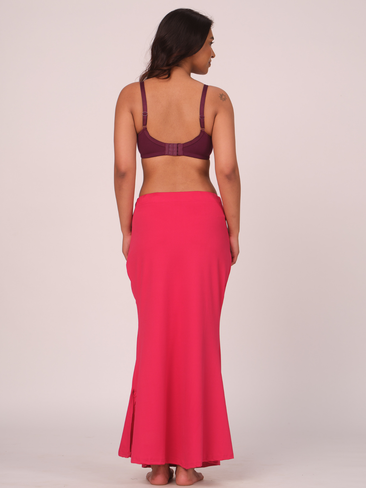 Munns & Mars Polyester Fish-Cut Saree Shapewear